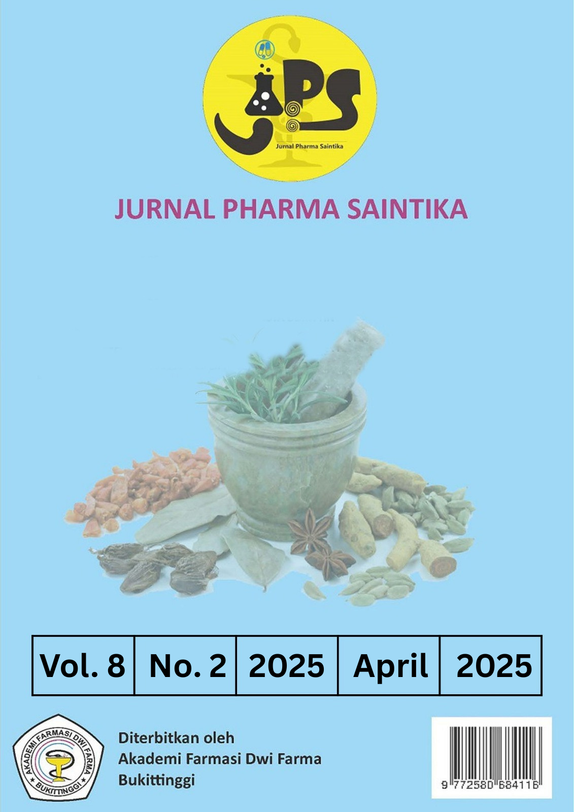					View Vol. 8 No. 2 (2025): Jurnal Pharma Saintika 
				